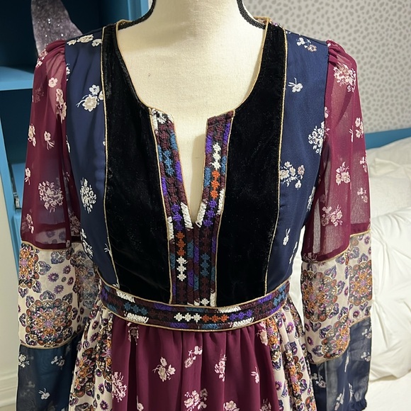 Anthropologie Maeve Quartier Latin floral boho Dress size small - Picture 4 of 10
